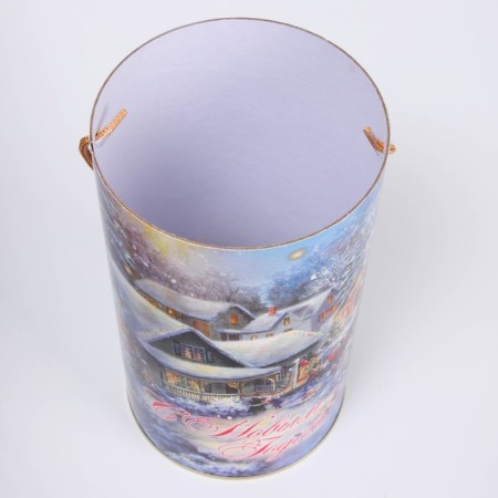 Gift box, tube "Grandfather Frost" 120x220mm-4