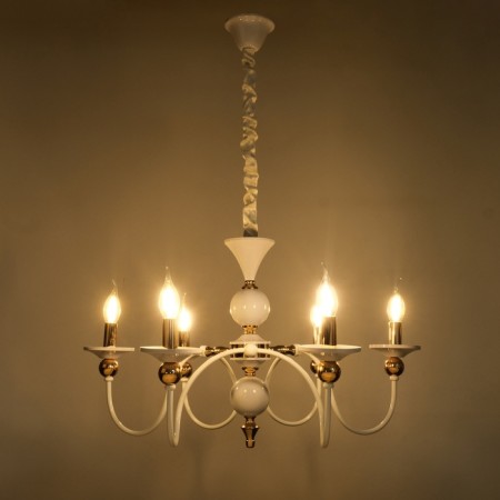 Milano chandelier 6he14 40W white-gold 68x68x79 cm-2