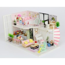 Интерьерный конструктор Hobby Day MiniHouse «Розовый лофт», румбокс