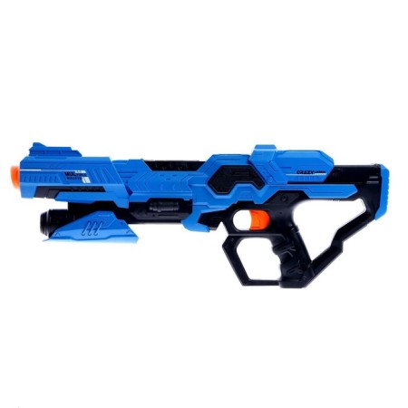 Frantic blaster shoots with soft bullets, complete with targets, blue color-1