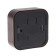 Rosette "Elect" Ra 16-131-hm, 16 a, 250 V, single, open, without salary, black for copper