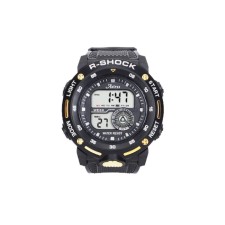 Watch of Electronic Electronic Astres R-Shock, D-5.3 cm, silicone strap, waterproof