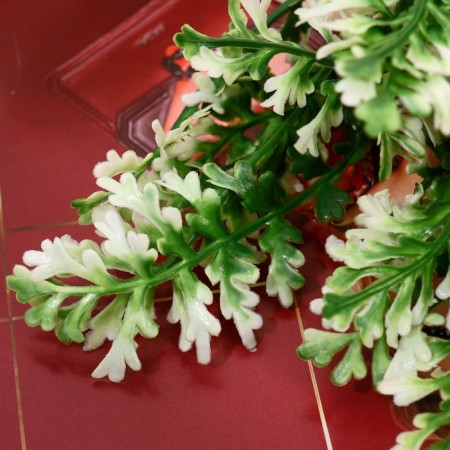 Bouquet "Tarhun Sadovy" 27 cm, white-green-1