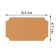 Cretaceous price tags "Kraft Mix" self -adhesive, set of 10 sheets, 8.5 × 4.7 cm, beige color