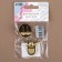 Bag -3 × 3 cm fastener, golden color