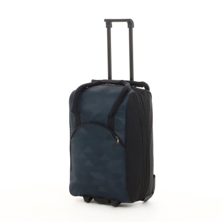 Small suitcase 20 ", a road bag with a zipper, black color-1