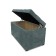 Puff with a lid and weight, 800 × 400 × 420 mm, Dakota velor, Mint color