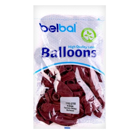 Latex ball 12 "Burlwood" pastel, set of 50 pcs.-1