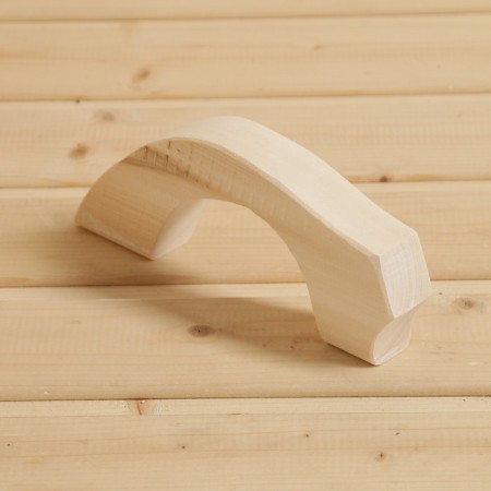 Door handle made of linden, 24x7x2.6 cm-1