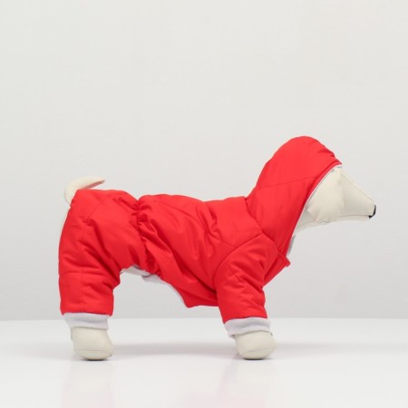 Winter overalls for animals, 3xl (DS 33-35, Osh 35-37, OG 44-48 cm), red-1