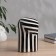 VAZ Coramics Table "Picasso" (manual painting) volume in strip, 22x12.5 cm, black and white 10455