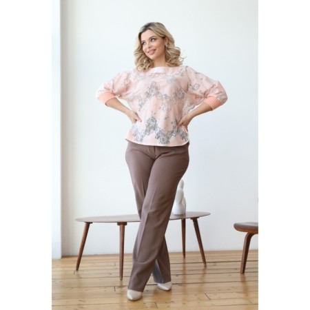 Female jumper, size 54, peach color-6
