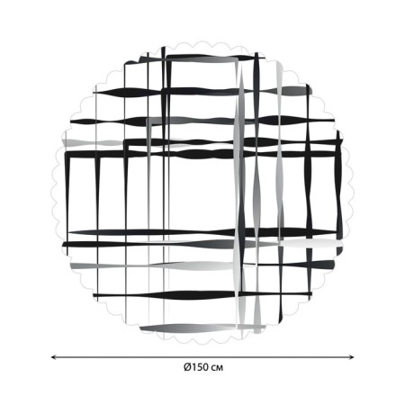 Tablecloth “Illusion of the cage”, round, Saten, d = 150 cm-1