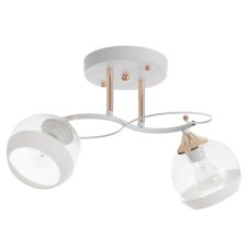 Anava chandelier 2HE27 40W white 48x25x25 cm Bayerlux