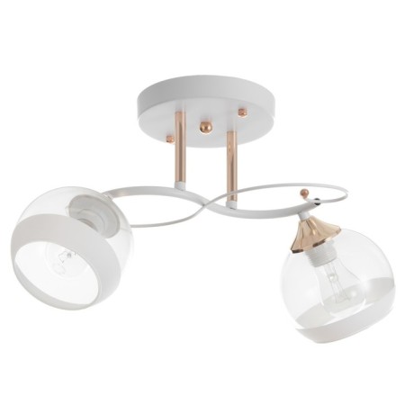 Anava chandelier 2HE27 40W white 48x25x25 cm Bayerlux