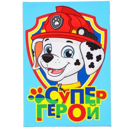 Gift box, folding "superhero" 21x15x5 cm, puppy patrol-5