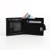 Male purse for magnet, department for bills, for maps, for coins, black color