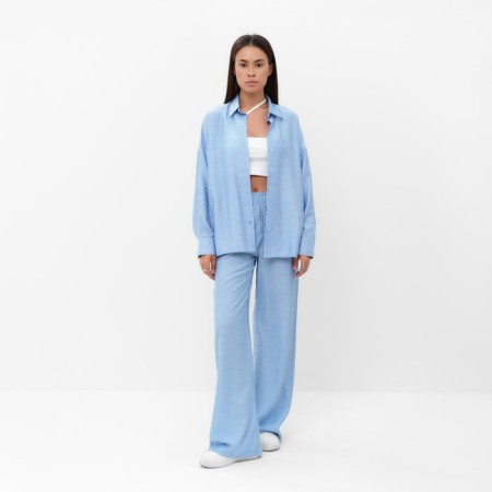 Women's costume (shirt and trousers) Mist Summer Time, R.48, Blue-5