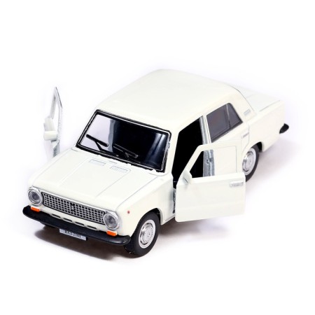 VAZ-2101 metal machine 12 cm, inerts, white 2101-12-wh (72)-3