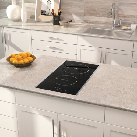 Hon surface Delvento V30D12S001, electric, 2 burners, sensor, black-4