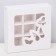 Box for 9 sweets cutting down, "butterflies", white 13.7 x 13.7 x 3.8 cm