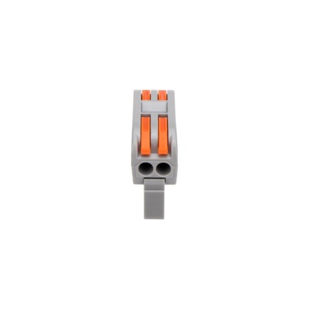 Terminal of the QMS 222-422d Passing 2-pole, with a mount on a DIN-rack (0.08-4 mm²), gray (5 pcs./Union)-4