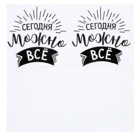 Paper napkins “Today you can do everything”, single -layer, 24x24 cm, set of 20 pcs.-3