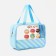 Cosmetic bag with lightning, blue color