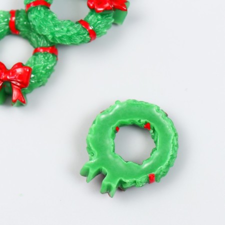 Decor Polystone "New Year's Wreath" 2.8x3.3 cm-1