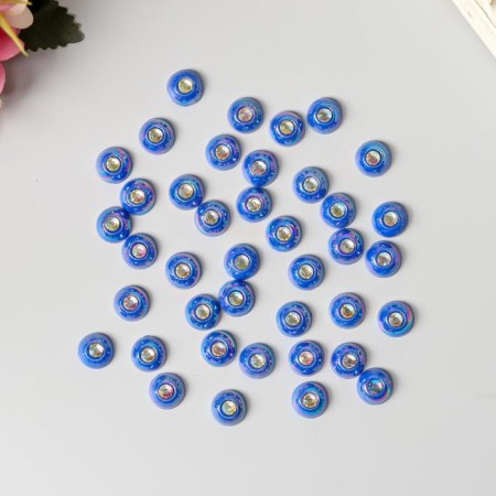 Decor for creativity Plastic "Half -Pester with a Straza Straz" set 40 pcs 1x1x0.5 cm-1