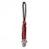 A keychain is a Temlyak for a centurion knife from a paracord, black and red