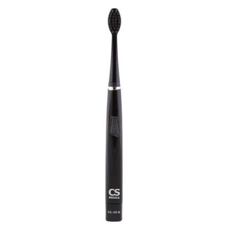 Electric toothbrush CS Medica CS-167-B, sound, 28000 dv/min, 2 nozzles, black 529878