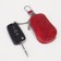 Key of zipper, 5 cm, 1 carbine, red color