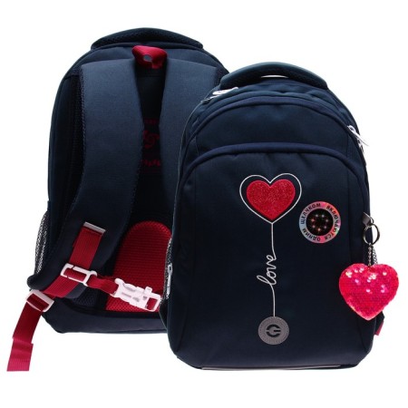 School backpack, 40 x 27 x 20 cm, Grizzly 361, ergonomic back, laptop department, blue RG-361-2_3