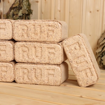 Firewood "Fuel bricket RUF", birch chips of a small fraction, set 12 pcs-1