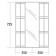 Mirror ONIKA cabinet Credo 35, universal, corner