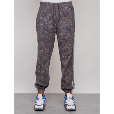 Joggers male, size 48, dark gray color-4