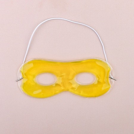 Gel mask for the area around the eyes, 17 × 7.5 cm, yellow color-2