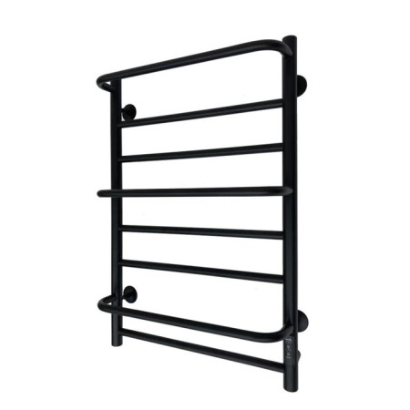 Electric towel Grois Gamma, 500x800 mm, 8 crossbars, lower rights, black