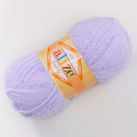 Yarn "Softy" 100% micropoliester 115m/50g (146 delicate lilac)-1