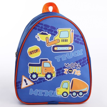 Baby backpack for the boy "Machines", district. 23x20.5 cm-2