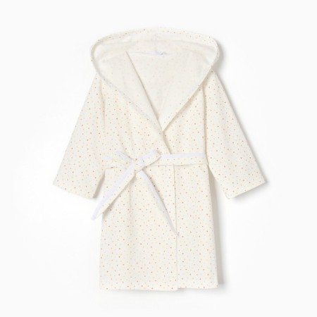Hare for a girl is combed, white/stars, height 128 cm