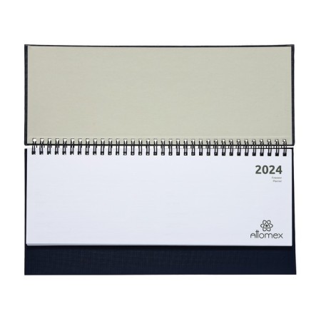 Dated 2024, 294 x 142 mm, 64 sheets, on the crest, Attomex.lancaster, solid Balakron cover, block 70 g/m2, blue-2