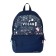 Youth backpack Bruno VisConti "Vegan", 40 x 30 x 17 cm, pencil case as a gift