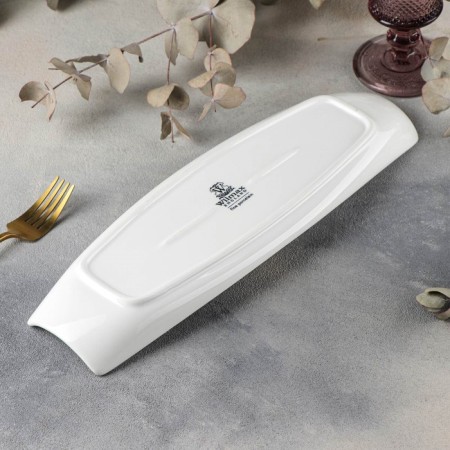 Porcelain dish Wilmax, 35 × 11 cm, white color-2
