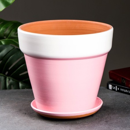 Flower, pink pot, h28, d31, 12l