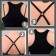 The straps of textile, cross -shaped, 1 cm, black color