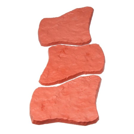 Modular coating, 55 × 42 cm, plastic, terracotta, “stone No. 1”, 1 pcs-3