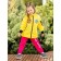 Bomber jacket for a girl, height 92 cm, lemon color