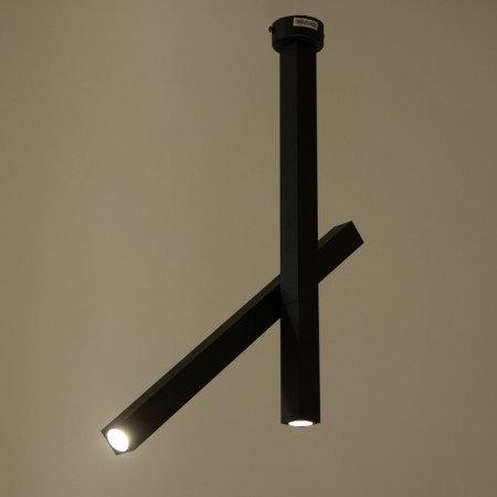 Bayerlux lamp "Robum" LED 10W Black 6x6x60cm-2